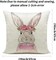 Easter Pillow Covers 18x18 Set of 4 Easter Pillow Case Rabbit Bunnies with Eggs Canvas